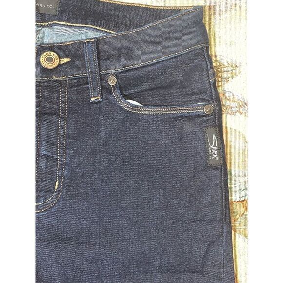 SILVER JEANS Dark Wash Skinny Jeans Size 27/27 - Picture 13 of 15